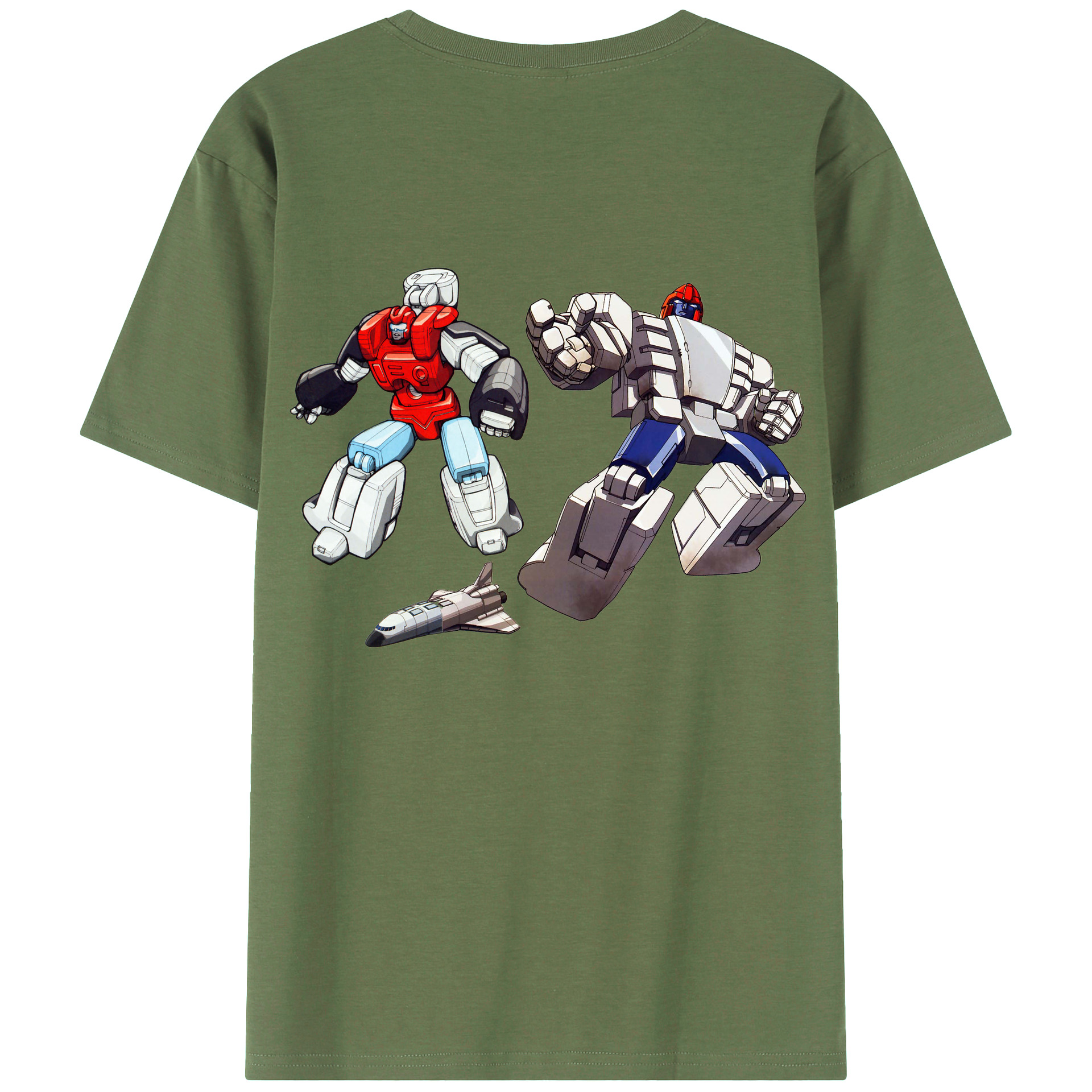 （画像用）  綿100％ メンズ半袖Tシャツ（バックプリント） 通気性